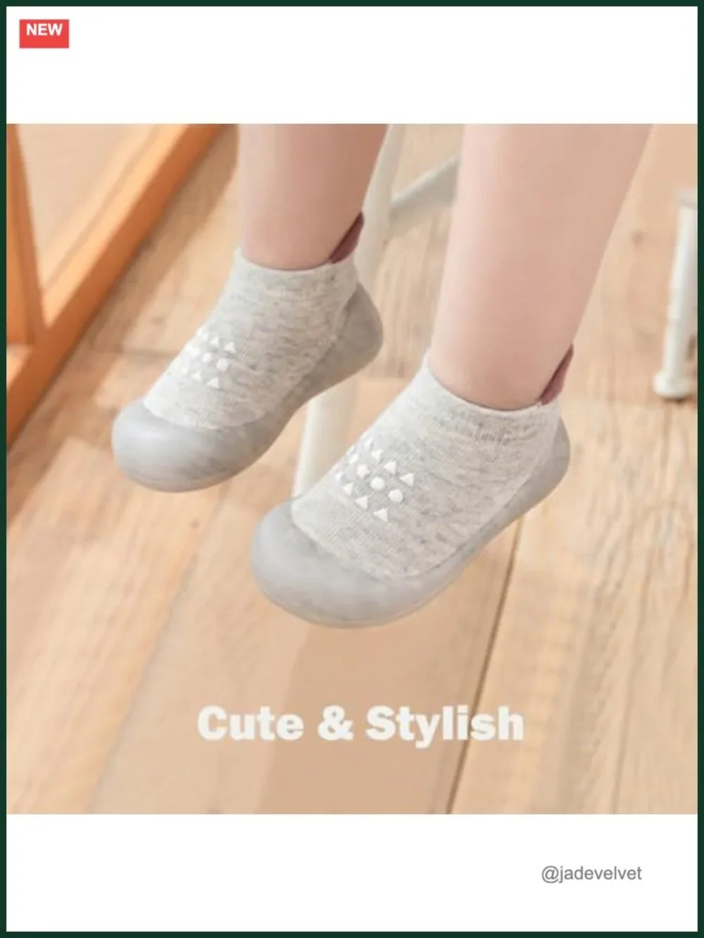2 Pair Baby Non Slip Soft Rubber Sock Shoes Toddler First Walking Slippers